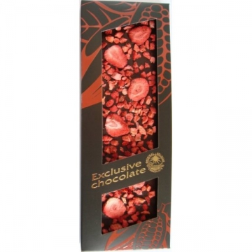 Exclusive chocolate s jahodami hořká