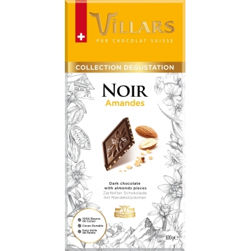 Villars hořká se zkaramelizovanými mandlemi 100g