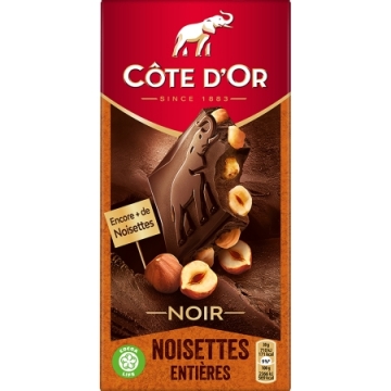 Côte d´ Or hořká s celými lískovými ořechy 180g